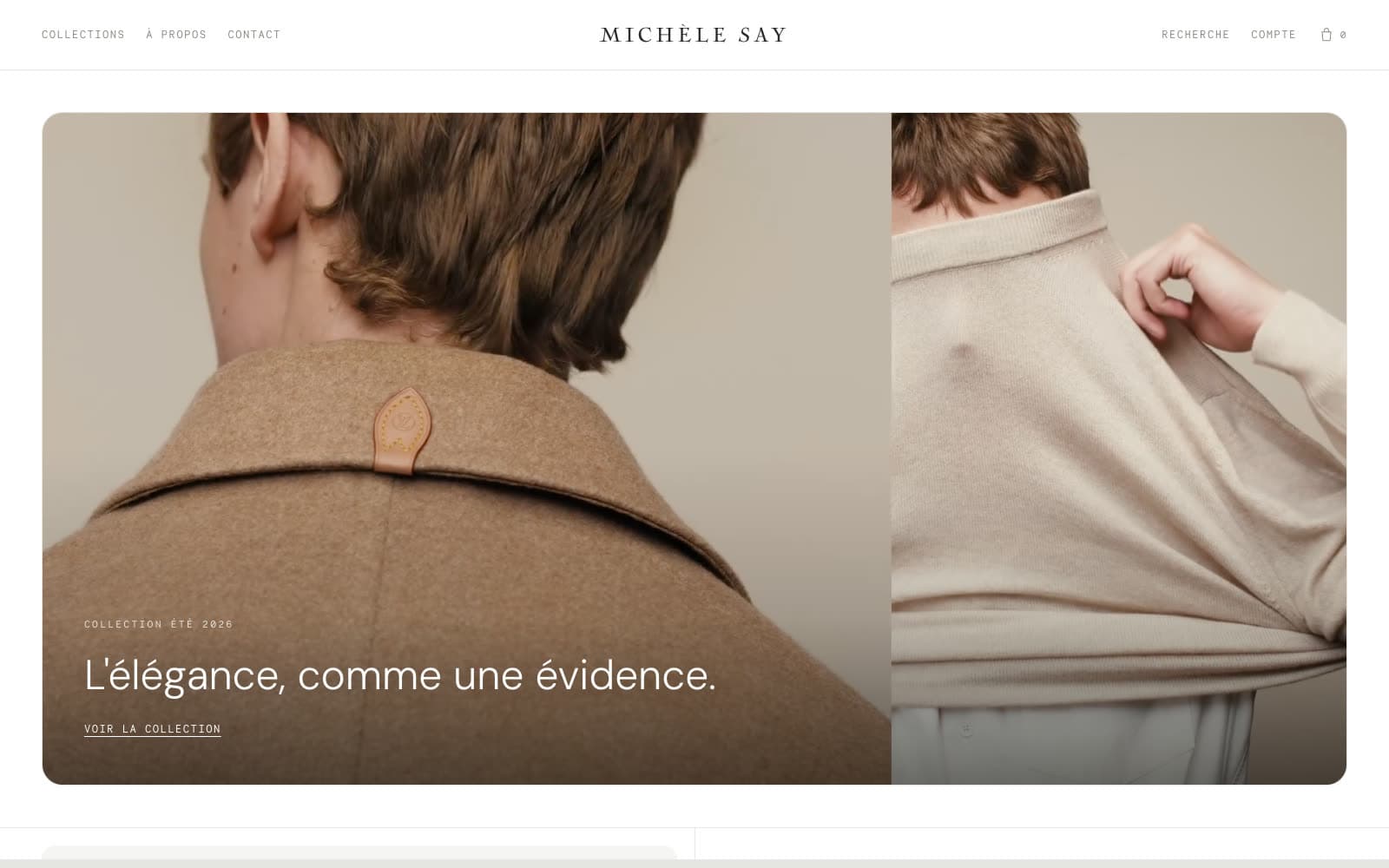 La boutique en línea Michèle Say — editorial de la colección verano 2026